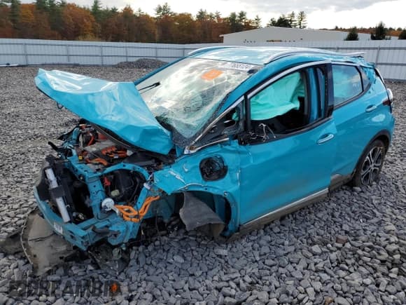 ✅ 2020 Chevrolet Bolt EV Premier • VIN: 1G1FZ6S09L4146869 • Лот: 77655124. Опубликован ранее на Copart с пробегом Не указан. Бесплатный доступ к архиву аукционных продаж из США и подробный отчёт об истории автомобиля на DreamBid. Изображение 1.