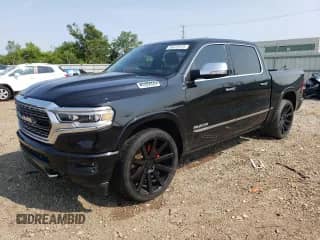 2020 Ram 1500 Limited with VIN 1C6SRFHT4LN266863, listed as a Copart auction lot 66673575 with 62,899 mi miles and Salvage title. Bid and sale history available at DreamBid. Image 1.
