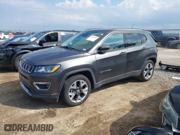 ✅ 2020 Jeep Compass Limited • VIN: 3C4NJCCBXLT126195 • Lot: 43565257. Listed on IAAI with 50,685 mi. Free auction sales archive from the USA and detailed vehicle history report at DreamBid. Image 2.