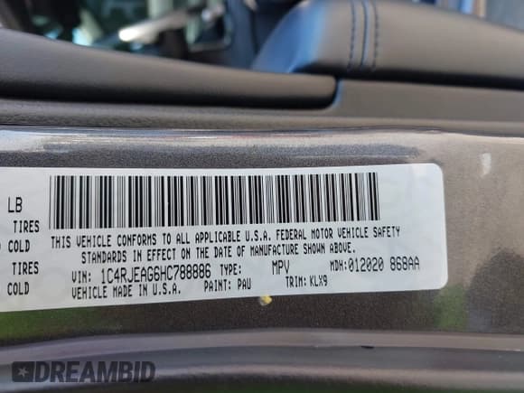 ✅ 2017 Jeep Grand Cherokee Altitude • VIN: 1C4RJEAG6HC788886 • Лот: 42619175. Опубликован ранее на IAAI с пробегом 108 165 миль. Бесплатный доступ к архиву аукционных продаж из США и подробный отчёт об истории автомобиля на DreamBid. Изображение 9.