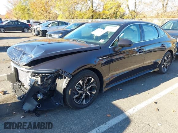 ✅ 2025 Hyundai Sonata SEL • VIN: KMHL64JA7SA434791 • Лот: 43521848. Опубликован ранее на IAAI с пробегом 10 429 миль. Бесплатный доступ к архиву аукционных продаж из США и подробный отчёт об истории автомобиля на DreamBid. Изображение 2.