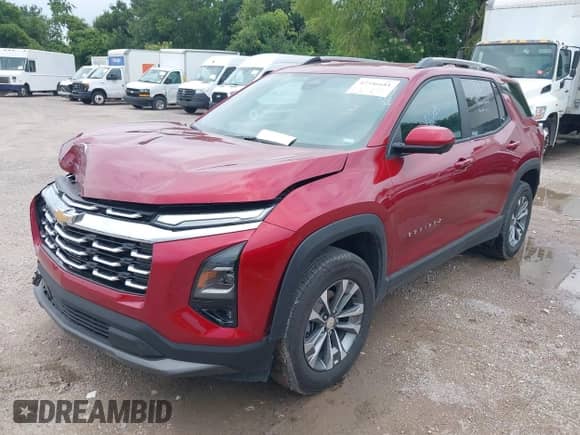 2025 Chevrolet Equinox FWD LT с VIN 3GNAXHEG0SL201530, выставлен на аукционе IAAI как лот 42346681 с пробегом 12 153 миль миль и . История ставок и продаж доступна на DreamBid. Изображение 2.