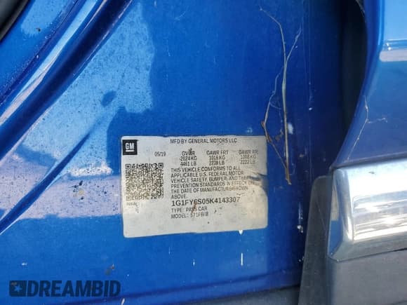 ✅ 2019 Chevrolet Bolt EV LT • VIN: 1G1FY6S05K4143307 • Lot: 87699605. Wystawiony na Copart z przebiegiem Nie podano. Bezpłatny archiwum sprzedaży aukcyjnych z USA i szczegółowy raport historii pojazdu na DreamBid. Zdjęcie 12.