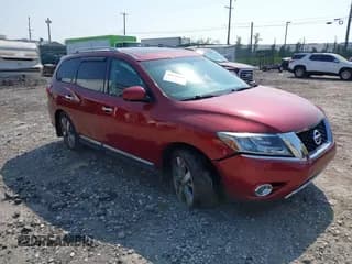 ✅ 2015 Nissan Pathfinder Platinum • VIN: 5N1AR2MM9FC653285 • Lot: 42810357. Listed on IAAI with 82,800 mi. Free auction sales archive from the USA and detailed vehicle history report at DreamBid. Image 1.