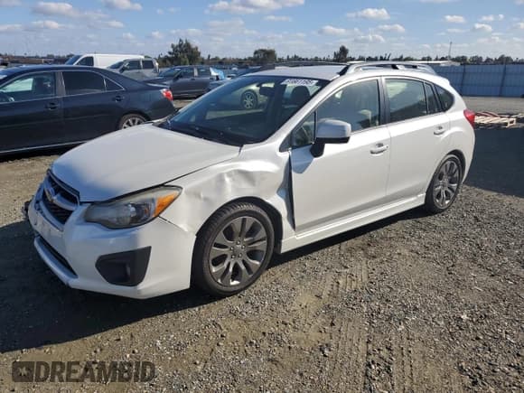 ✅ 2014 Subaru Impreza Special Sports Premium • VIN: JF1GPAL67E8230651 • Lot: 91661195. Listed on Copart with 57,247 mi. Free auction sales archive from the USA and detailed vehicle history report at DreamBid. Image 1.