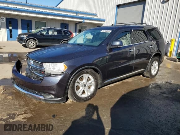 ✅ 2013 Dodge Durango Crew • VIN: 1C4SDJDT5DC652415 • Lot: 81213345. Listed on Copart with 160,490 mi. Free auction sales archive from the USA and detailed vehicle history report at DreamBid. Image 1.