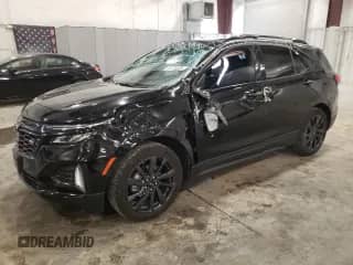 2024 Chevrolet Equinox RS with VIN 3GNAXWEG8RL237609, listed as a Copart auction lot 80219085 with 15,038 mi miles and Salvage title. Bid and sale history available at DreamBid. Image 1.