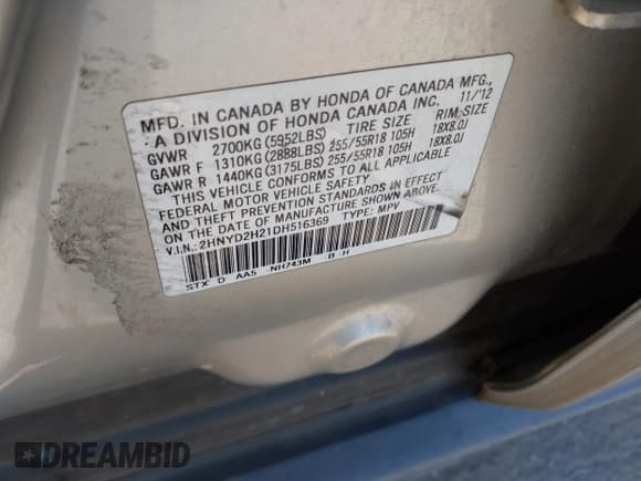 ✅ 2013 Acura MDX • VIN: 2HNYD2H21DH516369 • Lot: 43065355. Wystawiony na IAAI z przebiegiem 200 560 mil. Bezpłatny archiwum sprzedaży aukcyjnych z USA i szczegółowy raport historii pojazdu na DreamBid. Zdjęcie 9.