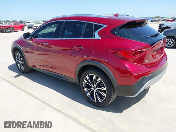 ✅ 2018 Infiniti QX30 Essential • VIN: SJKCH5CR7JA052036 • Lot: 41971980. Listed on IAAI with 84,817 mi. Free auction sales archive from the USA and detailed vehicle history report at DreamBid. Image 3.
