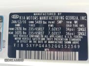 ✅ 2016 Kia Sorento LX • VIN: 5XYPG4A52GG152569 • Lot: 42591962. Listed on IAAI with 129,582 mi. Free auction sales archive from the USA and detailed vehicle history report at DreamBid. Image 9.