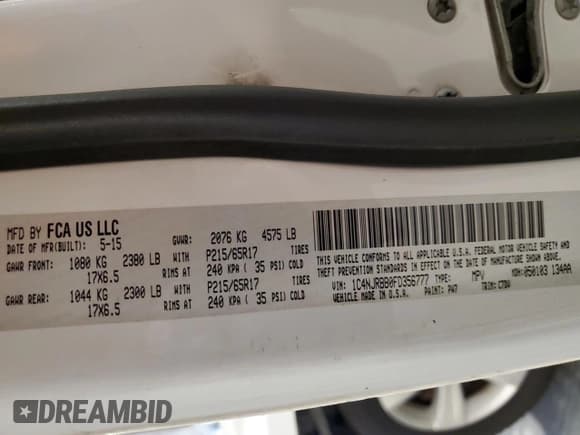 ✅ 2015 Jeep Patriot Sport • VIN: 1C4NJRBB0FD356777 • Лот: 81937885. Опубликован ранее на Copart с пробегом 129 182 миль. Бесплатный доступ к архиву аукционных продаж из США и подробный отчёт об истории автомобиля на DreamBid. Изображение 13.