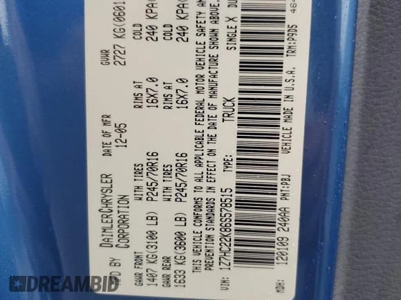 ✅ 2006 Mitsubishi Raider LS • VIN: 1Z7HC22K86S578515 • Lot: 68068945. Wystawiony na Copart z przebiegiem 143 076 mil. Bezpłatny archiwum sprzedaży aukcyjnych z USA i szczegółowy raport historii pojazdu na DreamBid. Zdjęcie 12.