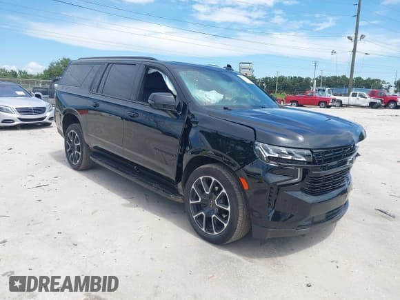 ✅ 2024 Chevrolet Suburban • VIN: 1GNSCEKT8RR350187 • Lot: 43045718. Listed on IAAI with 28,587 mi. Free auction sales archive from the USA and detailed vehicle history report at DreamBid. Image 1.