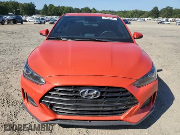 2019 Hyundai Veloster 2.0 with VIN KMHTG6AF1KU010543, listed as a Copart auction lot 74552744 with 62,040 mi miles and Salvage title. Bid and sale history available at DreamBid. Image 5.