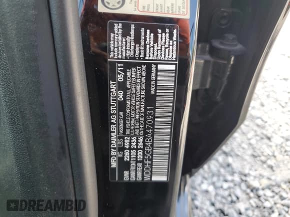 ✅ 2011 Mercedes-Benz E 350 Sport • VIN: WDDHF5GB4BA470931 • Lot: 82441565. Wystawiony na Copart z przebiegiem 259 097 mil. Bezpłatny archiwum sprzedaży aukcyjnych z USA i szczegółowy raport historii pojazdu na DreamBid. Zdjęcie 12.