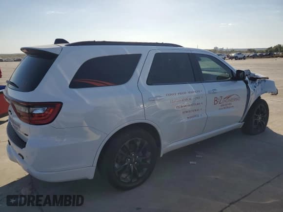 ✅ 2023 Dodge Durango GT Launch Edition • VIN: 1C4RDHDG6PC612469 • Lot: 77588244. Listed on Copart with 53,672 mi. Free auction sales archive from the USA and detailed vehicle history report at DreamBid. Image 3.