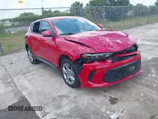 2024 Dodge Hornet R/T z VIN ZACPDFCW9R3A27668, wystawiony jako IAAI lot #42201591 z przebiegiem 27 422 mil mil oraz . Historia ofert i sprzedaży dostępna na DreamBid. Obrazek 1.