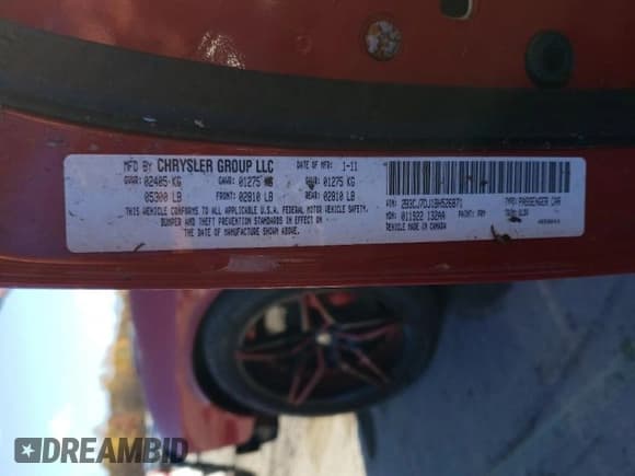 ✅ 2011 Dodge Challenger SRT-8 • VIN: 2B3CJ7DJ1BH526871 • Lot: 77669004. Wystawiony na Copart z przebiegiem 4 544 mil. Bezpłatny archiwum sprzedaży aukcyjnych z USA i szczegółowy raport historii pojazdu na DreamBid. Zdjęcie 12.