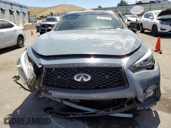✅ 2023 Infiniti Q50 Red Sport 400 • VIN: JN1FV7DP9PM570399 • Lot: 62879775. Listed on Copart with 24,054 mi. Free auction sales archive from the USA and detailed vehicle history report at DreamBid. Image 5.