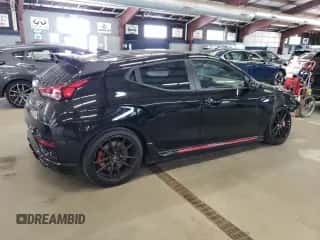 2020 Hyundai Veloster with VIN KMHT36AH0LU008068, listed as a Copart auction lot 68207004 with 73,794 mi miles and Salvage title. Bid and sale history available at DreamBid. Image 3.