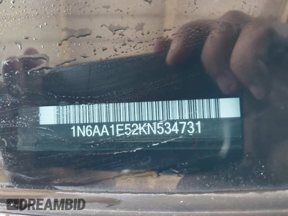 ✅ 2019 Nissan Titan Pro-4X • VIN: 1N6AA1E52KN534731 • Lot: 43268616. Listed on IAAI with 54,233 mi. Free auction sales archive from the USA and detailed vehicle history report at DreamBid. Image 9.