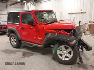 ✅ 2019 Jeep Wrangler Sport S • VIN: 1C4GJXAG4KW646013 • Lot: 41556750. Listed on IAAI with 44,911 mi. Free auction sales archive from the USA and detailed vehicle history report at DreamBid. Image 1.