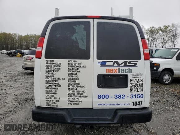 ✅ 2020 Chevrolet Express Cargo • VIN: 1GCWGAFP7L1271104 • Лот: 50661145. Опубликован ранее на Copart с пробегом Не указан. Бесплатный доступ к архиву аукционных продаж из США и подробный отчёт об истории автомобиля на DreamBid. Изображение 6.