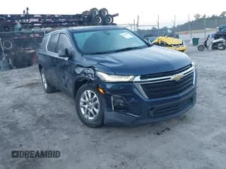 ✅ 2022 Chevrolet Traverse LS • VIN: 1GNERFKW7NJ174544 • Lot: 43052667. Wystawiony na IAAI z przebiegiem 90 705 mil. Bezpłatny archiwum sprzedaży aukcyjnych z USA i szczegółowy raport historii pojazdu na DreamBid. Zdjęcie 1.