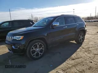 ✅ 2019 Jeep Grand Cherokee Overland • VIN: 1C4RJFCT5KC620955 • Lot: 91945155. Listed on Copart with 64,228 mi. Free auction sales archive from the USA and detailed vehicle history report at DreamBid. Image 1.
