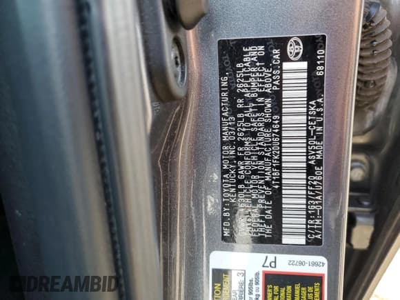 ✅ 2013 Toyota Camry SE • VIN: 4T1BF1FK2DU674649 • Lot: 85141315. Wystawiony na Copart z przebiegiem 189 855 mil. Bezpłatny archiwum sprzedaży aukcyjnych z USA i szczegółowy raport historii pojazdu na DreamBid. Zdjęcie 12.