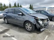 ✅ 2014 Honda Odyssey EX-L • VIN: 5FNRL5H68EB073601 • Lot: 48163095. Listed on Copart with 66,907 mi. Free auction sales archive from the USA and detailed vehicle history report at DreamBid. Image 4.