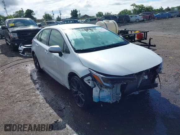 ✅ 2025 Toyota Corolla Hybrid LE • VIN: JTDBCMFE4S3072881 • Lot: 42326725. Listed on IAAI with 10,233 mi. Free auction sales archive from the USA and detailed vehicle history report at DreamBid. Image 1.