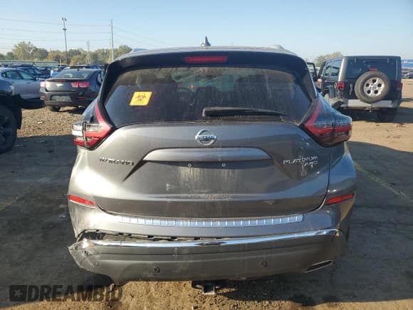 ✅ 2020 Nissan Murano Platinum • VIN: 5N1AZ2DS1LN144709 • Lot: 86132905. Listed on Copart with 51,370 mi. Free auction sales archive from the USA and detailed vehicle history report at DreamBid. Image 6.