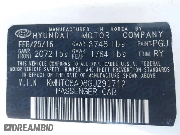 ✅ 2016 Hyundai Veloster • VIN: KMHTC6AD8GU291712 • Lot: 41329434. Wystawiony na IAAI z przebiegiem 175 039 mil. Bezpłatny archiwum sprzedaży aukcyjnych z USA i szczegółowy raport historii pojazdu na DreamBid. Zdjęcie 9.