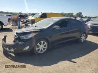 2013 Hyundai Elantra Limited с VIN KMHDH4AE7DU508987, выставлен на аукционе Copart как лот 82168505 с пробегом 130 430 миль миль и Списание • Salvage title. История ставок и продаж доступна на DreamBid. Изображение 1.