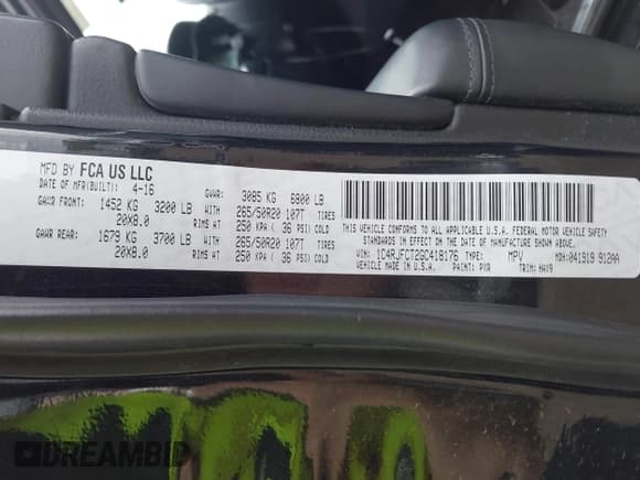 ✅ 2016 Jeep Grand Cherokee Overland • VIN: 1C4RJFCT2GC418176 • Лот: 42237631. Опубликован ранее на IAAI с пробегом 141 257 миль. Бесплатный доступ к архиву аукционных продаж из США и подробный отчёт об истории автомобиля на DreamBid. Изображение 9.