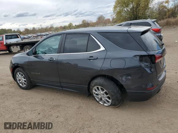 2022 Chevrolet Equinox LT с VIN 2GNAXUEV6N6120385, выставлен на аукционе Copart как лот 90252475 с пробегом 44 846 миль миль и Списание • Salvage title. История ставок и продаж доступна на DreamBid. Изображение 2.