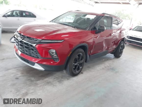 ✅ 2023 Chevrolet Blazer LT • VIN: 3GNKBCR47PS182610 • Lot: 42876141. Listed on IAAI with 42,825 mi. Free auction sales archive from the USA and detailed vehicle history report at DreamBid. Image 2.