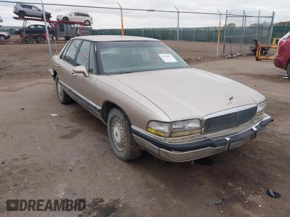 ✅ 1993 Buick Park Avenue • VIN: 1G4CW53L2P1606589 • Lot: 43576443. Wystawiony na IAAI z przebiegiem 334 347 mil. Bezpłatny archiwum sprzedaży aukcyjnych z USA i szczegółowy raport historii pojazdu na DreamBid. Zdjęcie 1.