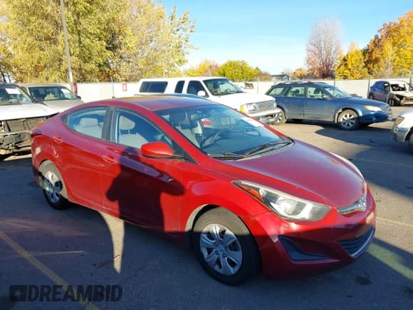 ✅ 2016 Hyundai Elantra SE • VIN: 5NPDH4AEXGH743340 • Lot: 43609460. Listed on IAAI with 112,851 mi. Free auction sales archive from the USA and detailed vehicle history report at DreamBid. Image 1.