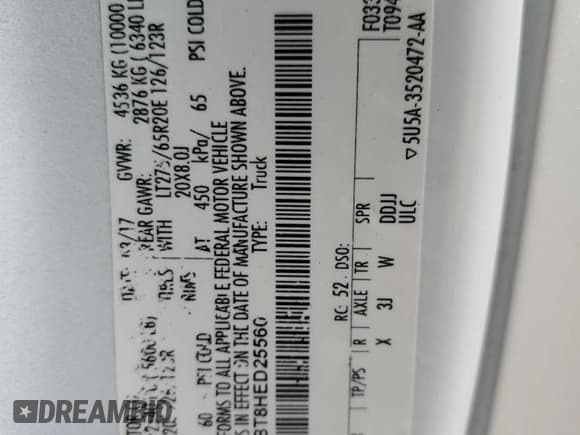 ✅ 2017 Ford F-250 Lariat • VIN: 1FT7W2BT8HED25560 • Lot: 89728525. Wystawiony na Copart z przebiegiem 191 841 mil. Bezpłatny archiwum sprzedaży aukcyjnych z USA i szczegółowy raport historii pojazdu na DreamBid. Zdjęcie 13.