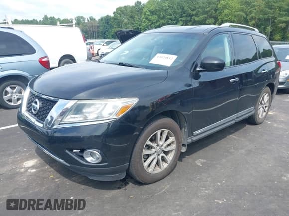 ✅ 2014 Nissan Pathfinder S • VIN: 5N1AR2MN9EC708258 • Lot: 43024812. Listed on IAAI with 150,574 mi. Free auction sales archive from the USA and detailed vehicle history report at DreamBid. Image 2.