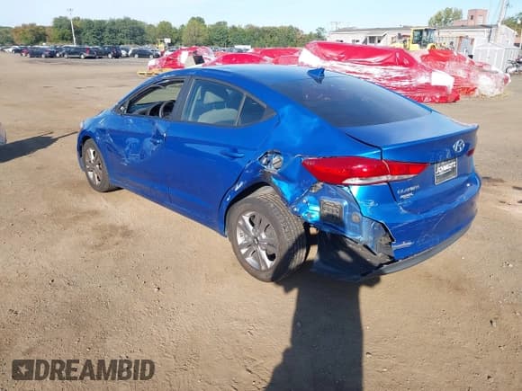 ✅ 2017 Hyundai Elantra SE • VIN: KMHD84LF0HU224547 • Lot: 43372298. Listed on IAAI with 75,414 mi. Free auction sales archive from the USA and detailed vehicle history report at DreamBid. Image 3.
