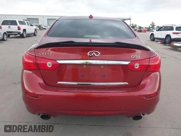 ✅ 2014 Infiniti Q50 Premium • VIN: JN1BV7AP8EM673359 • Lot: 42300427. Listed on IAAI with 118,779 mi. Free auction sales archive from the USA and detailed vehicle history report at DreamBid. Image 16.