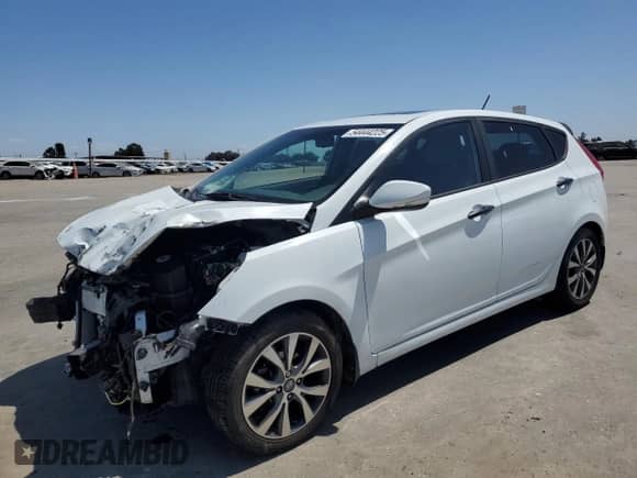 ✅ 2015 Hyundai Accent Sport • VIN: KMHCU5AE2FU226837 • Lot: 54444225. Listed on Copart with 99,244 mi miles. Access the free auction sales archive from the USA and view a detailed vehicle history report at DreamBid. Image 1.