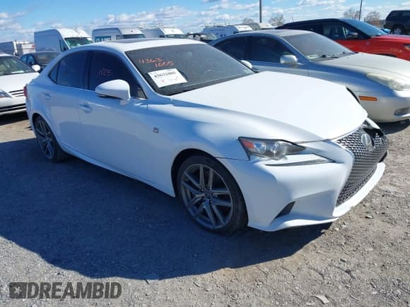 ✅ 2016 Lexus IS 350 • VIN: JTHCE1D25G5010468 • Лот: 43631005. Опубликован ранее на IAAI с пробегом 95 053 миль. Бесплатный доступ к архиву аукционных продаж из США и подробный отчёт об истории автомобиля на DreamBid. Изображение 1.