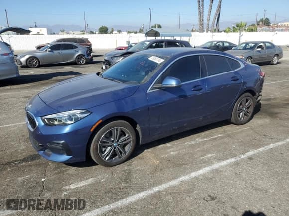 ✅ 2022 BMW 2 Series 228i • VIN: WBA53AK04N7L19686 • Lot: 73060704. Listed on Copart with 21,303 mi. Free auction sales archive from the USA and detailed vehicle history report at DreamBid. Image 1.