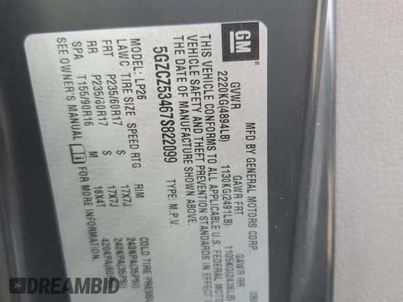 ✅ 2007 Saturn VUE V6 • VIN: 5GZCZ53467S822099 • Lot: 50868755. Wystawiony na Copart z przebiegiem 239 834 mil. Bezpłatny archiwum sprzedaży aukcyjnych z USA i szczegółowy raport historii pojazdu na DreamBid. Zdjęcie 15.