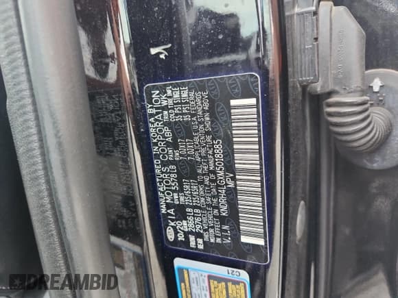 ✅ 2021 Kia Sorento EX • VIN: KNDRH4LGXM5018885 • Lot: 80721145. Wystawiony na Copart z przebiegiem 121 318 mil. Bezpłatny archiwum sprzedaży aukcyjnych z USA i szczegółowy raport historii pojazdu na DreamBid. Zdjęcie 13.