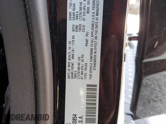 2025 Ram 1500 Rebel z VIN 1C6SRFLP8SN633854, wystawiony jako Copart lot #64609455 z przebiegiem 13 749 mil mil oraz Szkoda całkowita • Salvage title. Historia ofert i sprzedaży dostępna na DreamBid. Obrazek 12.